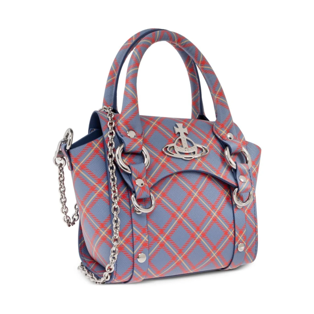 Vivienne Westwood Blauwe Schoudertas met Omslag Multicolor Dames