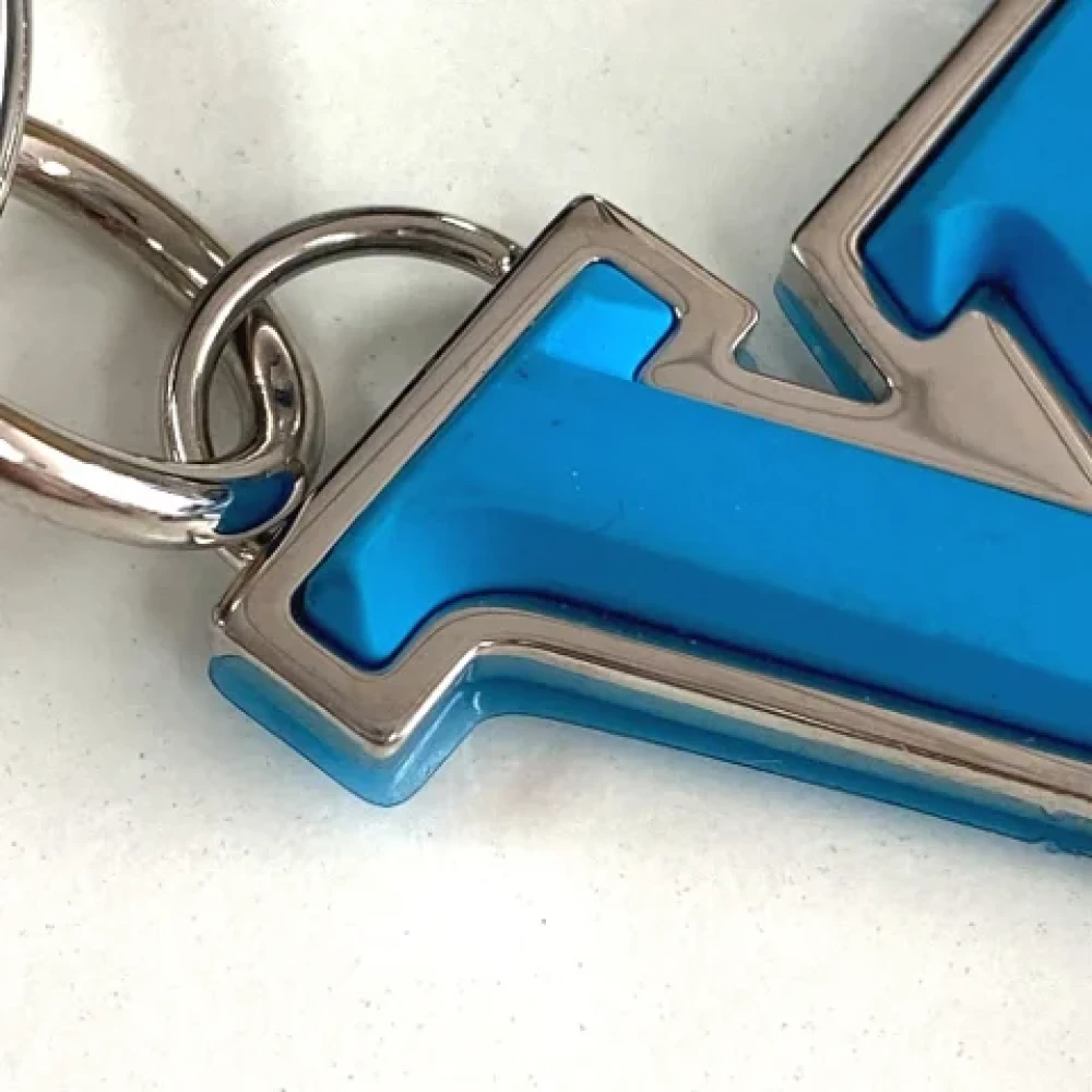 Louis Vuitton Vintage Pre-owned Fabric key-holders Blue Dames