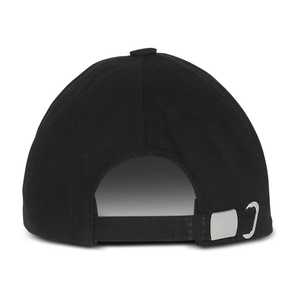 Balmain Katoenen pet met Parijs borduursel Black Heren