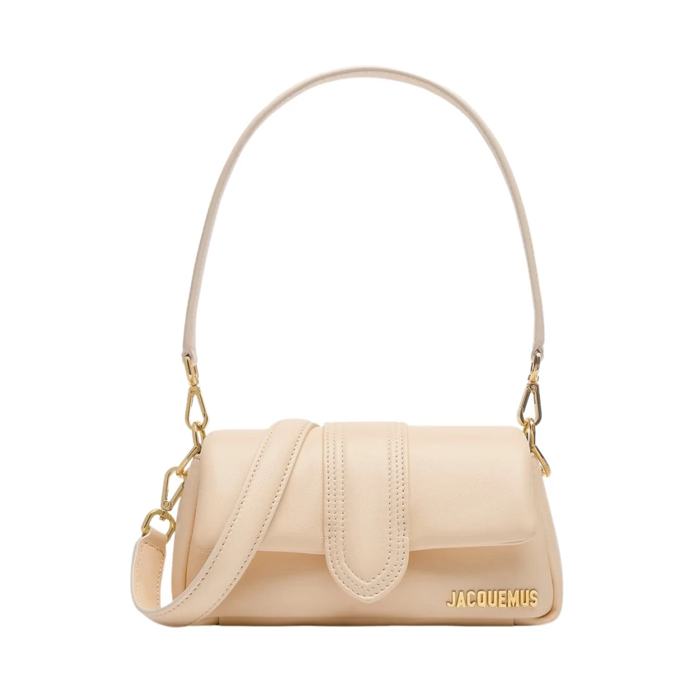 Jacquemus Mini Gewatteerde Schouder Borsttas Beige Dames