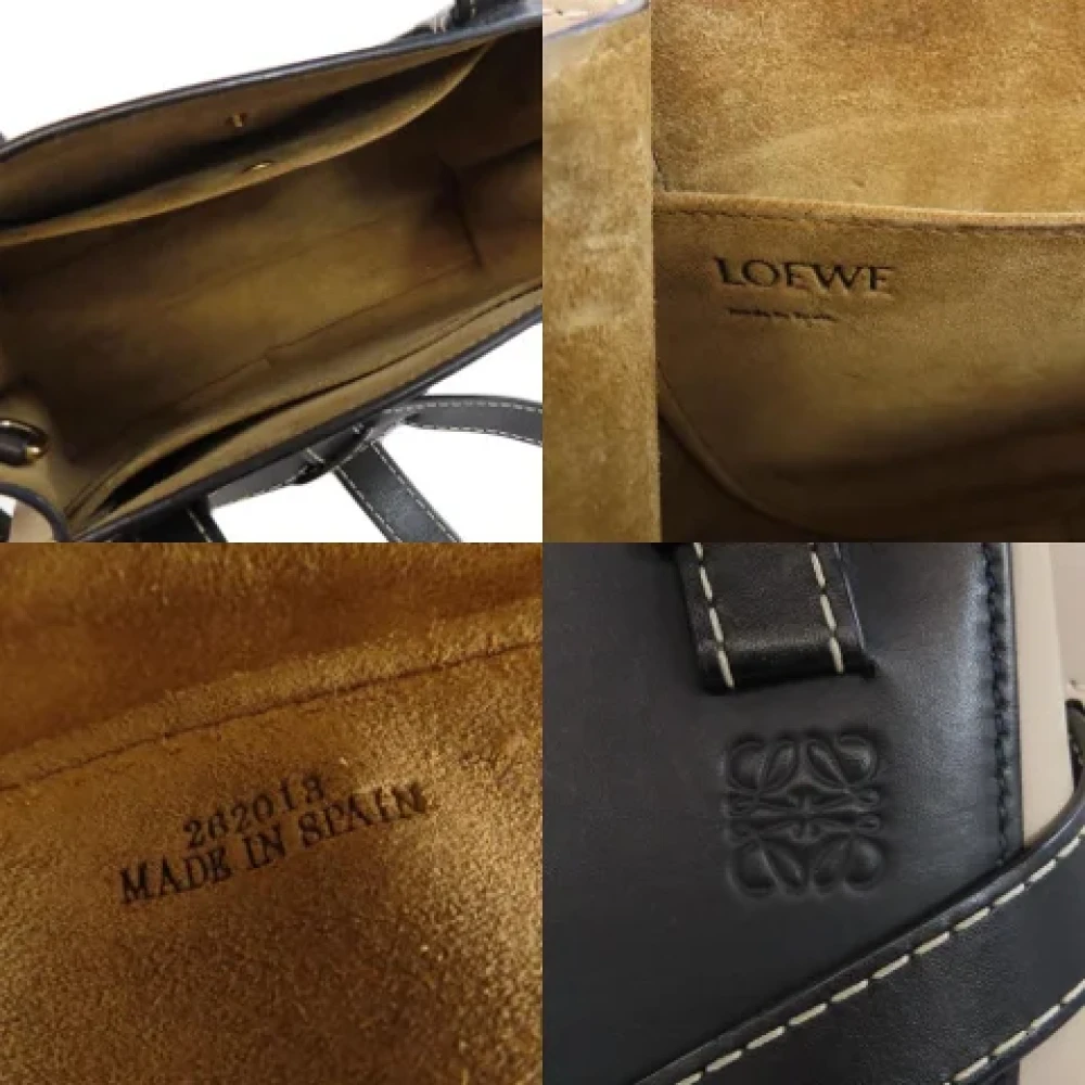 Loewe Pre-owned Leather handbags Black Dames