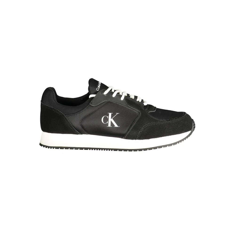 Calvin Klein Men's Black Polyester Sneaker Size 8 Uk