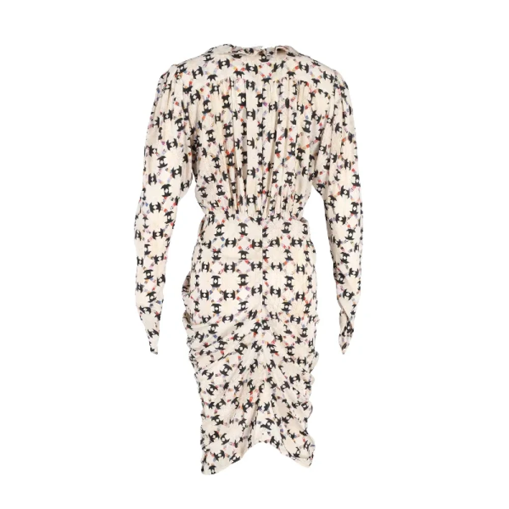 Isabel Marant Pre-owned Silk dresses Beige Dames