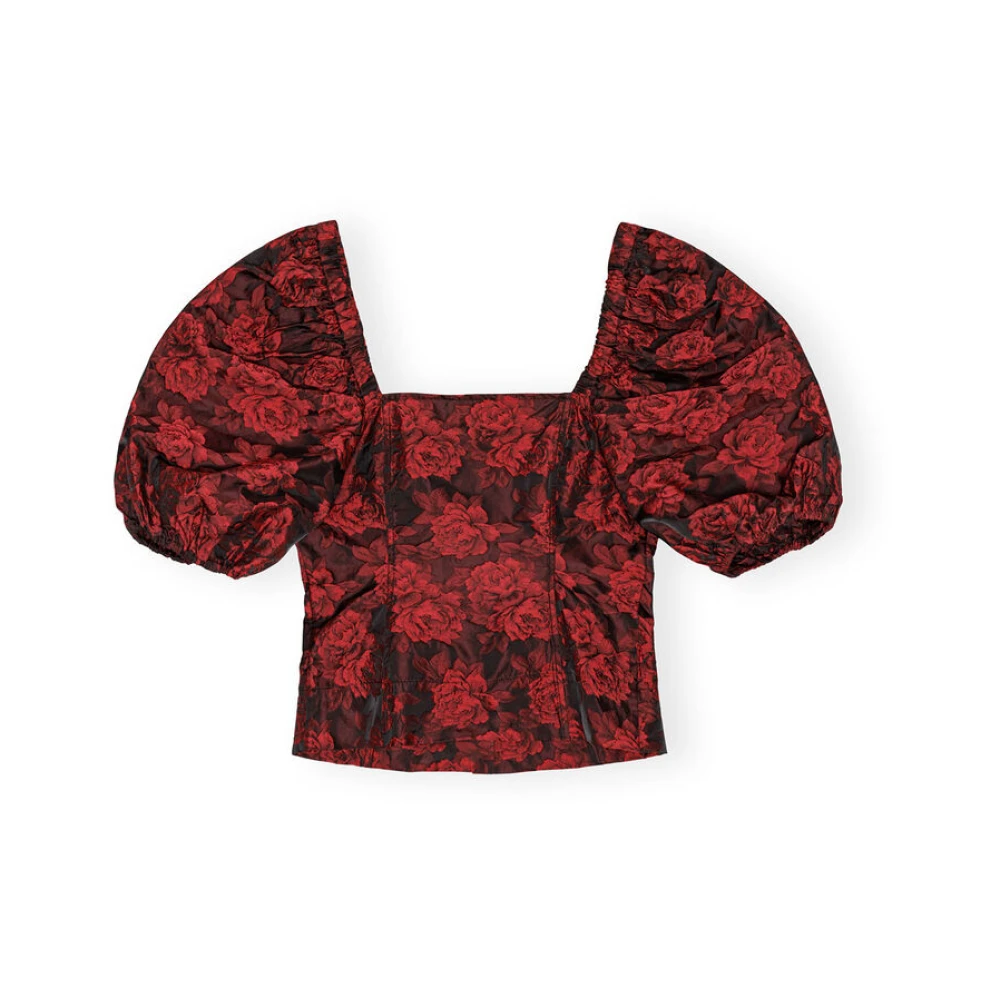 Ganni Stijlvolle Blouse voor Vrouwen Red Dames