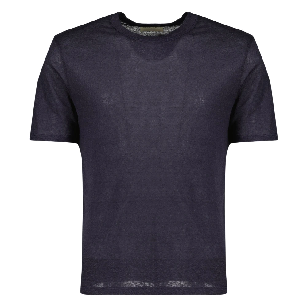 Officine Générale Blue T-Shirts, Male, L, Garment T-Shirt