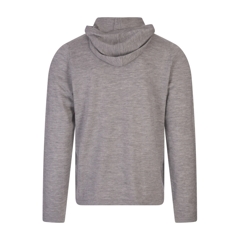 Vince Grijze Wollen Cashmere Blend Hoodie Gray Heren