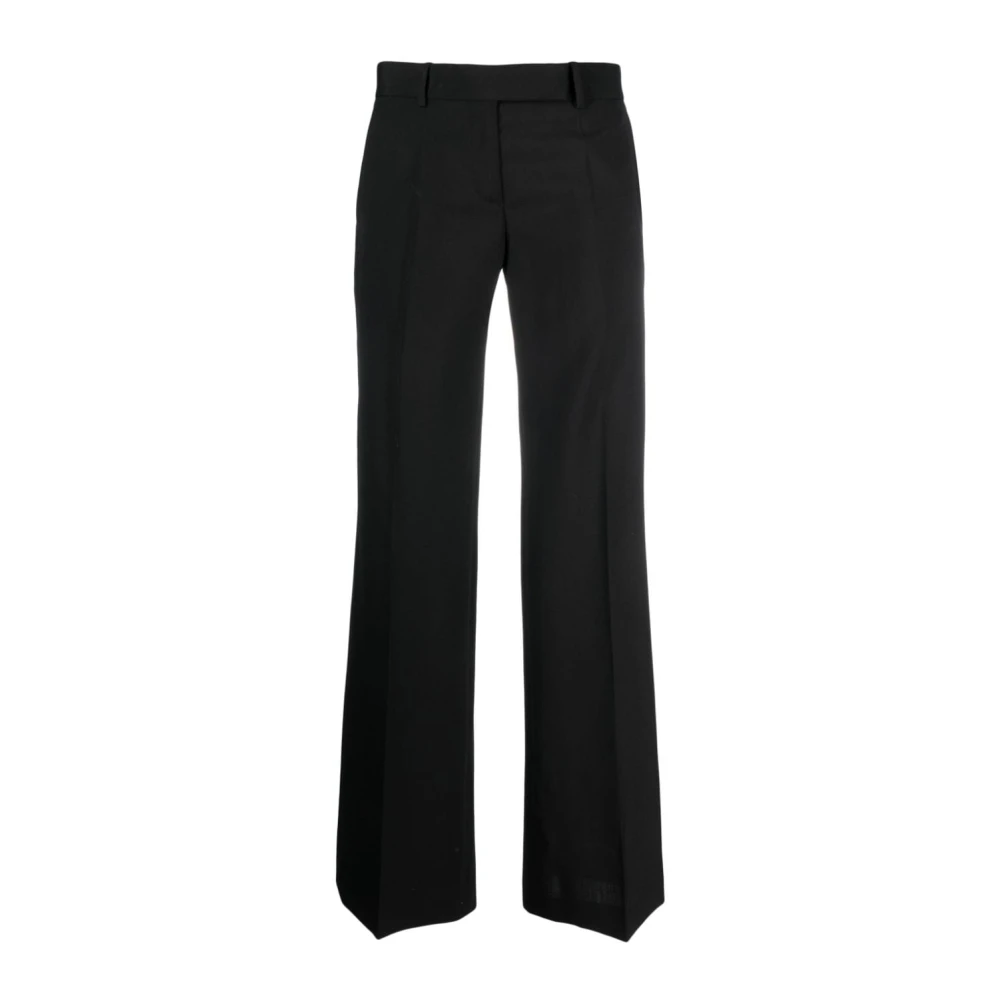 Quira Zwarte Broek met Lage Taille en Rechte Pijp Black Dames