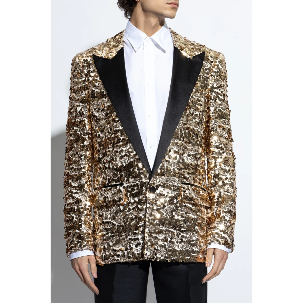 Dsquared2 Paillettenblazer Yellow Heren
