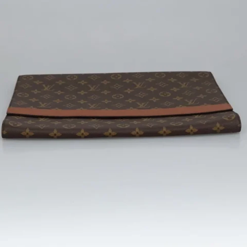 Louis Vuitton Vintage Pre-owned Canvas clutches Brown Dames