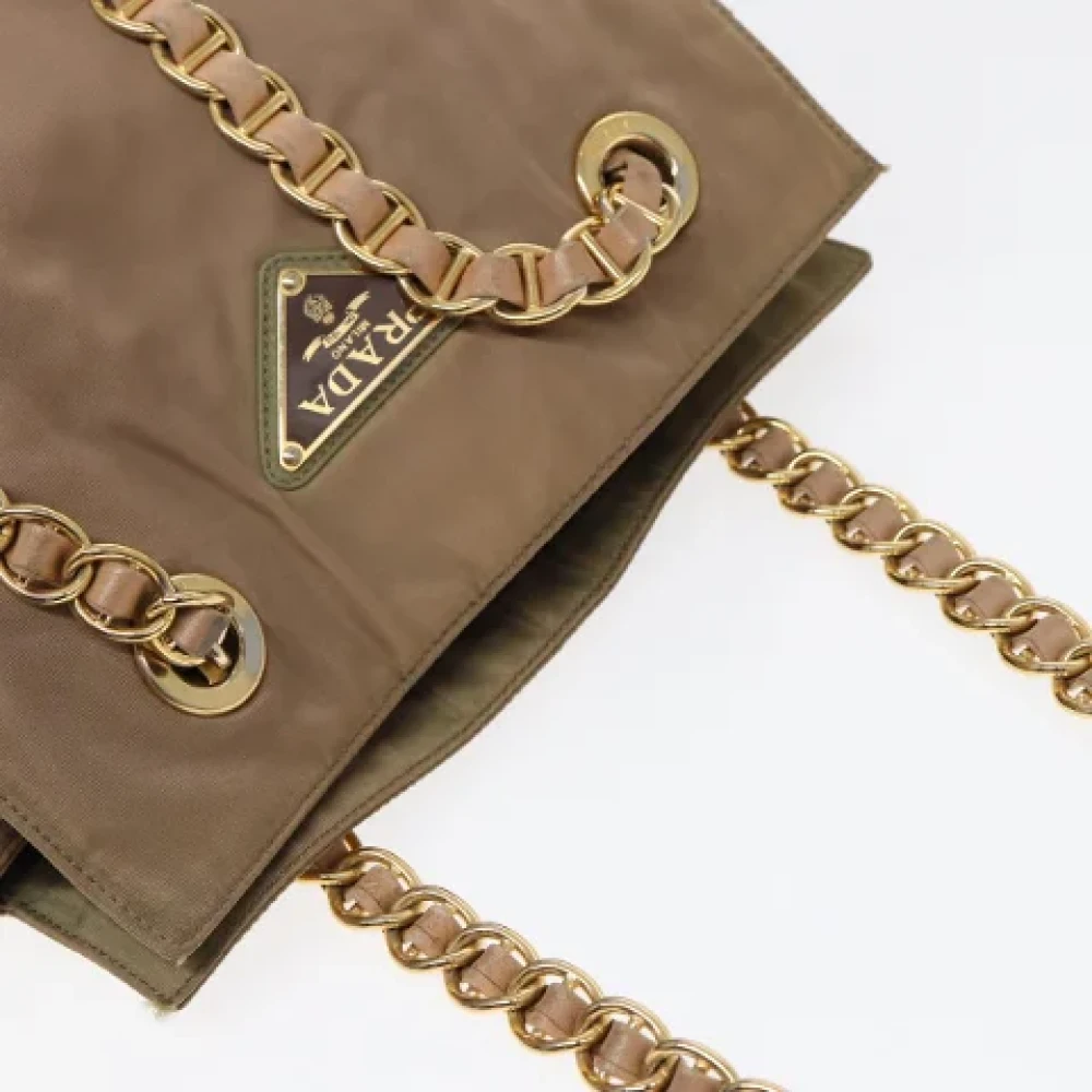 Prada Vintage Pre-owned Nylon prada-bags Brown Dames