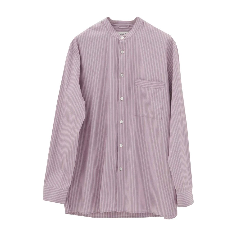 Birkenstock Lila Gestreept Katoenen Overhemd Purple Dames