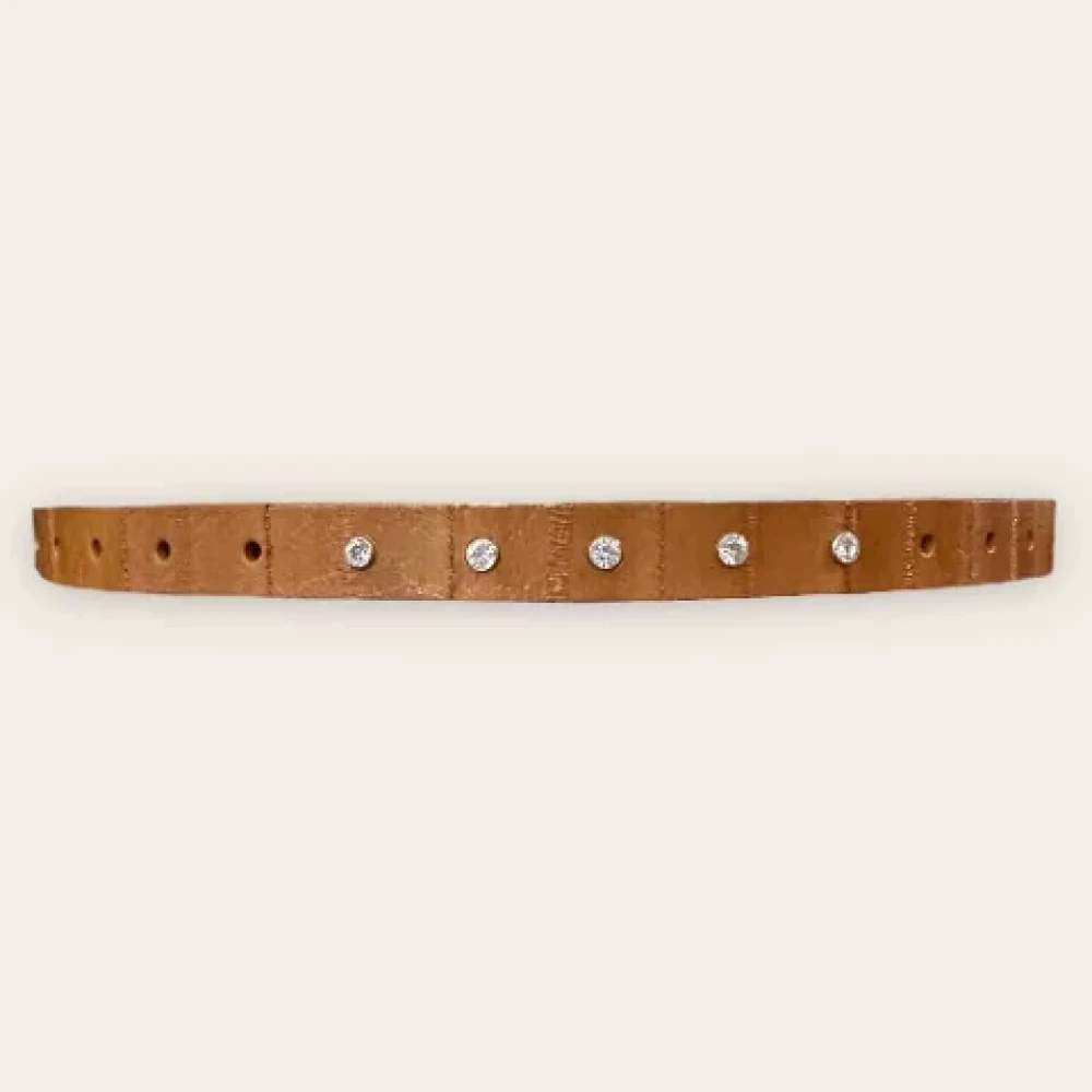 Dolce & Gabbana Pre-owned Leather belts Brown Dames
