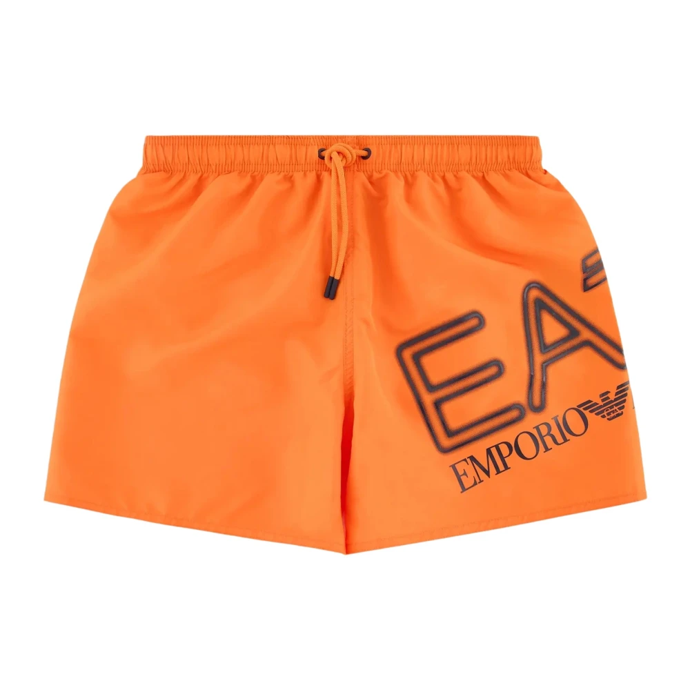 Emporio Armani EA7 Sportieve Zwembroek Orange Heren