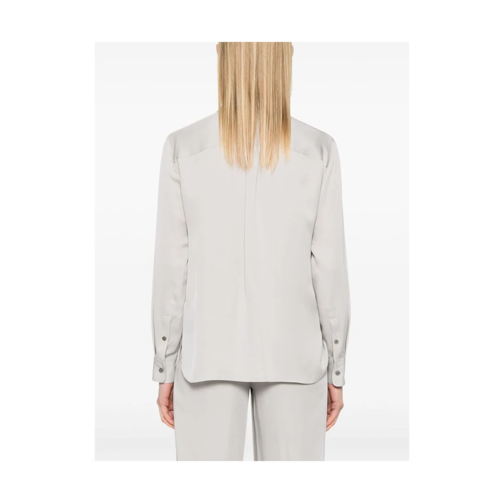 Theory Klassieke Grijze Button-Up Overhemd Gray Dames