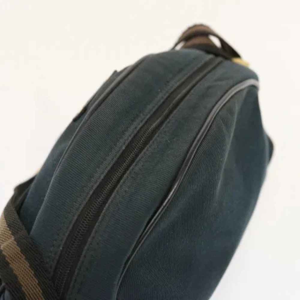 Gucci Vintage Pre-owned Canvas gucci-bags Blue Dames
