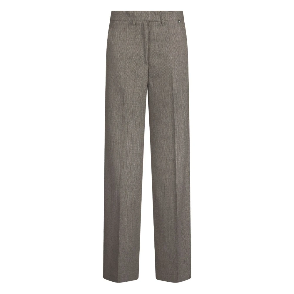 Liu Jo Women's Gray Straight Trousers - Wide Trousers - L - Trousers