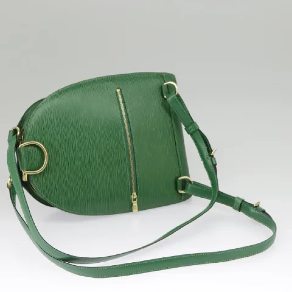 Louis Vuitton Vintage Pre-owned Leather backpacks Green Dames