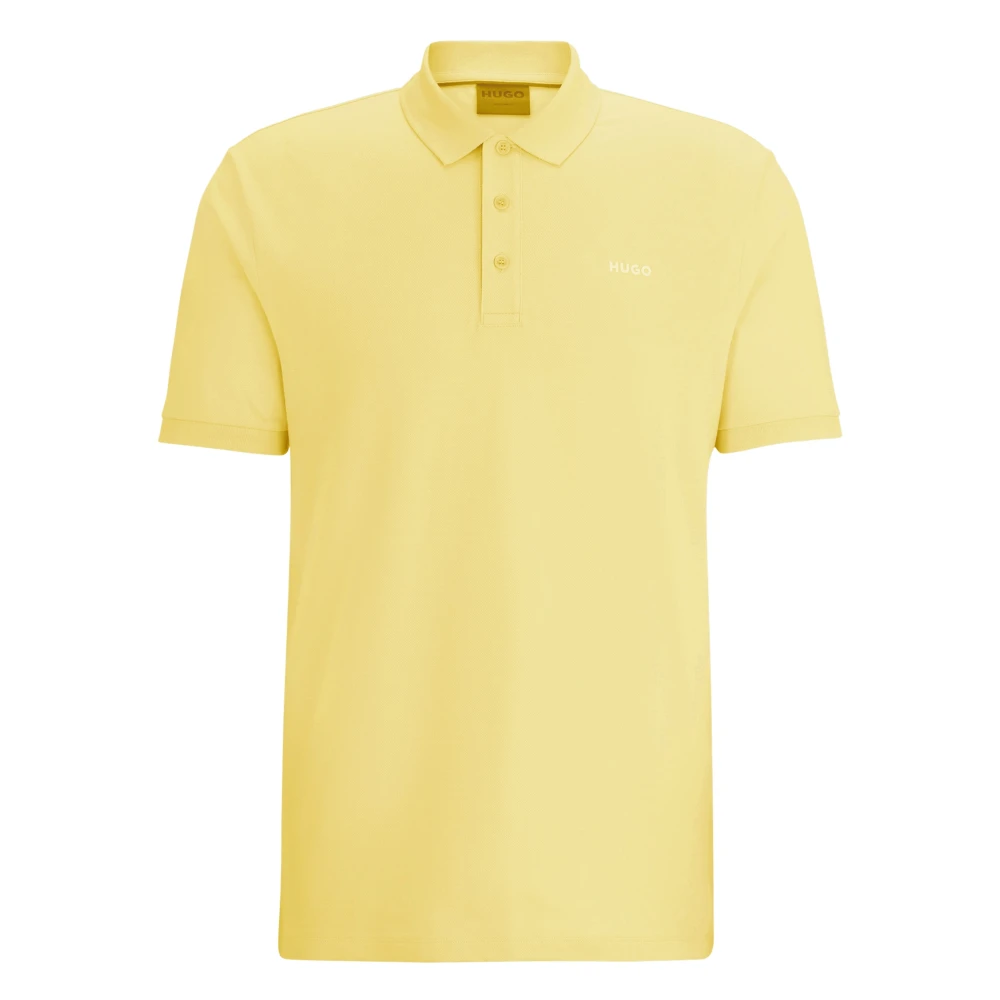 Hugo Men's Yellow Polo Shirts, Xl, Donos222 Polo Shirt