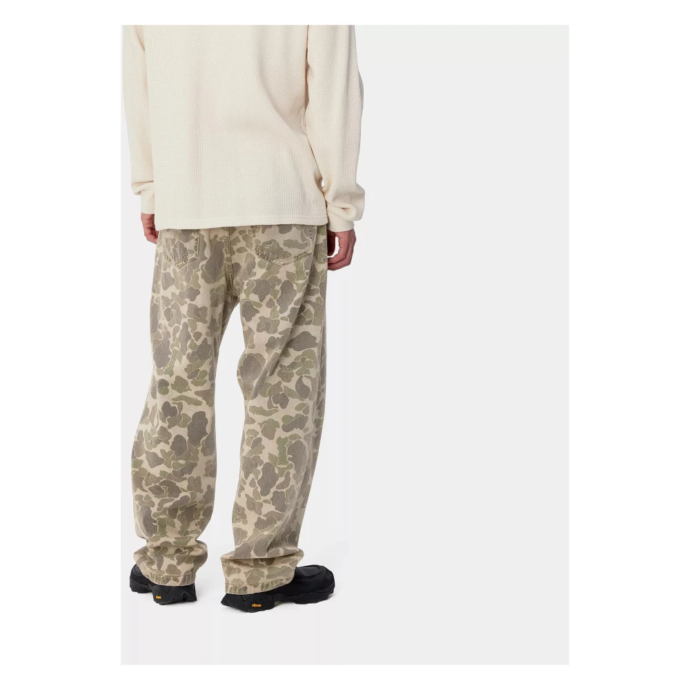 Carhartt WIP Camouflage Loose Fit Denim Broek Multicolor Heren