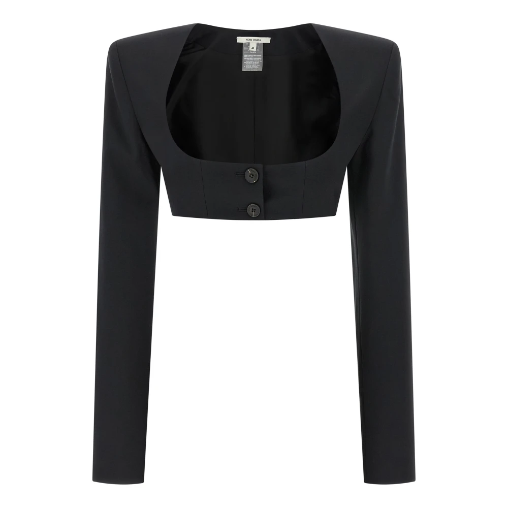 Nensi Dojaka Black Blazers, Female, Xs, Cleo Bolero Blazer