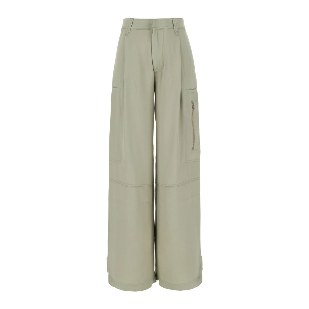 Ami Paris Donna Verde Pantaloni, S, New,