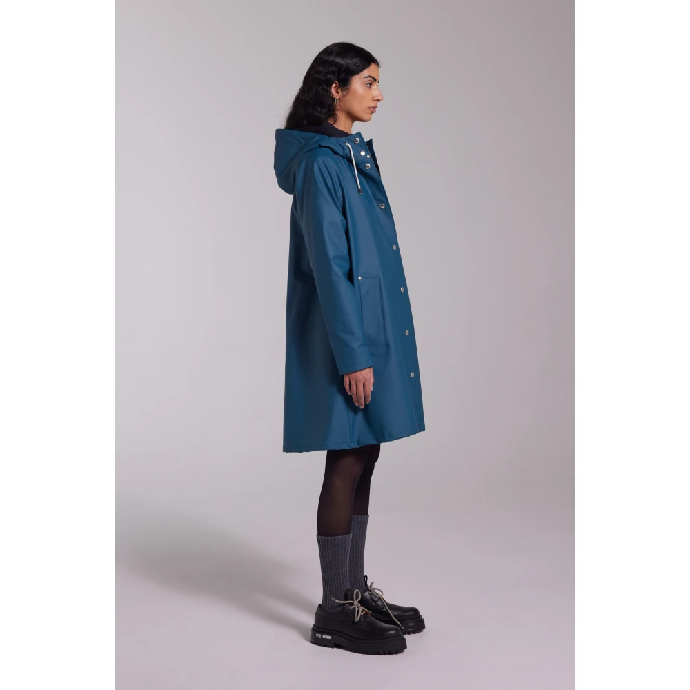 Stutterheim A-lijn Waterdichte Regenjas voor Vrouwen Blue Dames