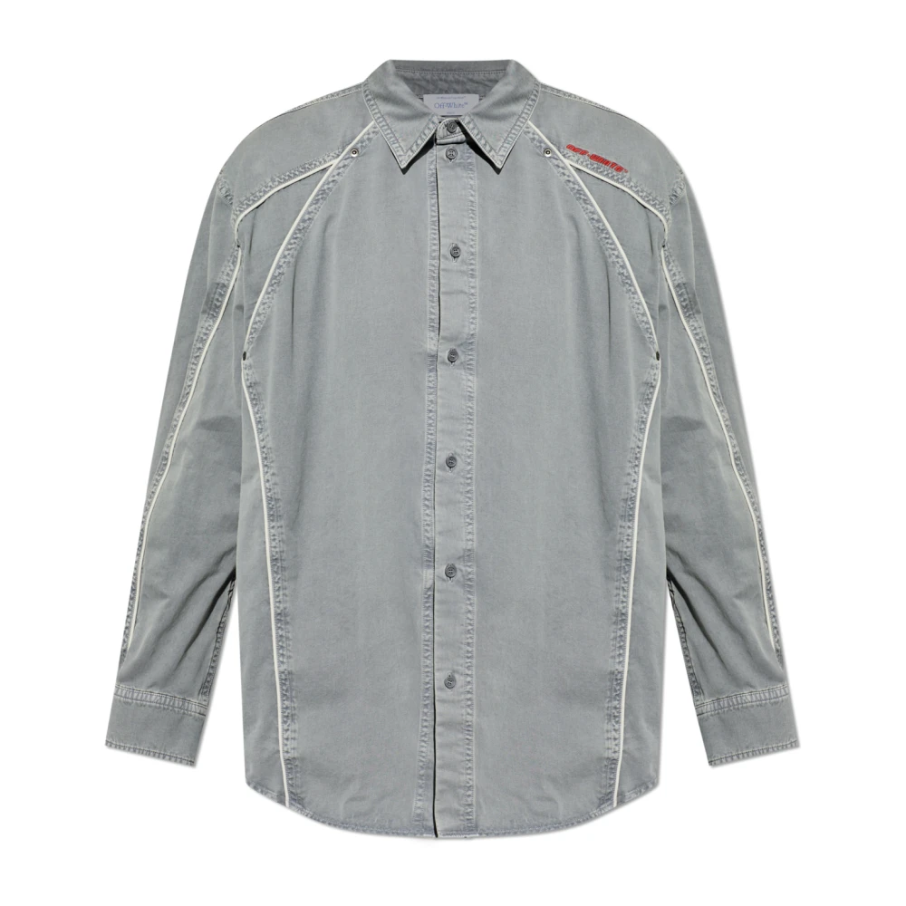 Off White Uomo Grigio Magliette, Xs, New,