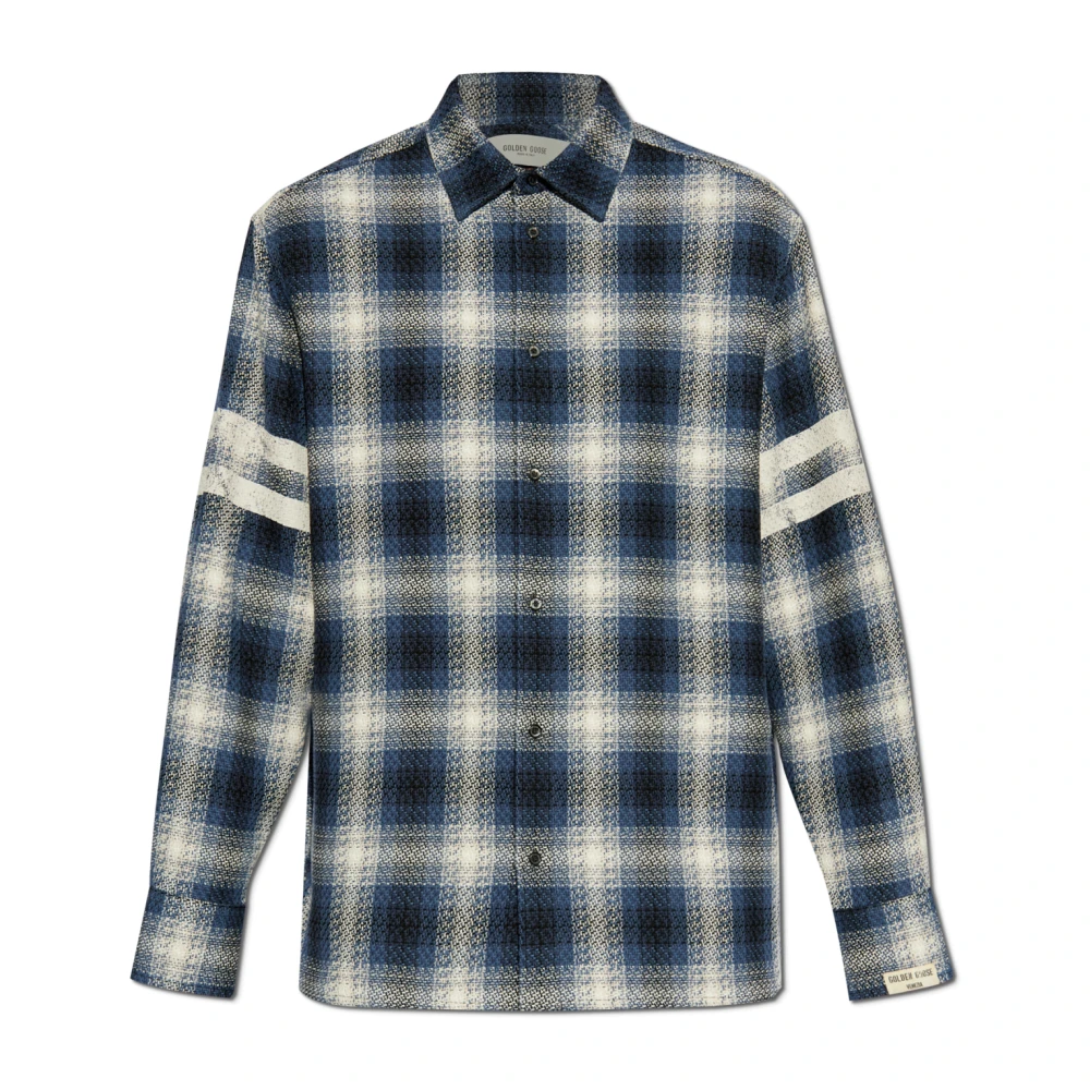 Golden Goose Geruit Motief Multicolor Shirt met Strepen Multicolor Heren