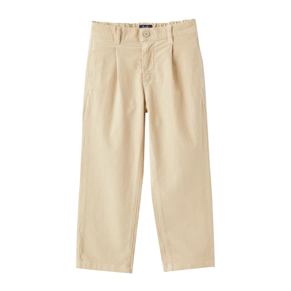Il Gufo Boys Beige Trousers, 3 Y, Cotton Trousers