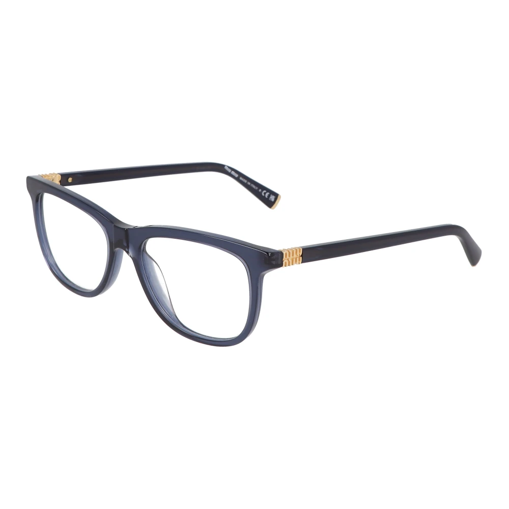 Miu Moderne vierkante montuur bril Blue Dames