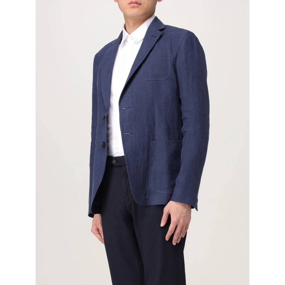 Giorgio Armani Stijlvolle jas voor mannen en vrouwen Blue Heren