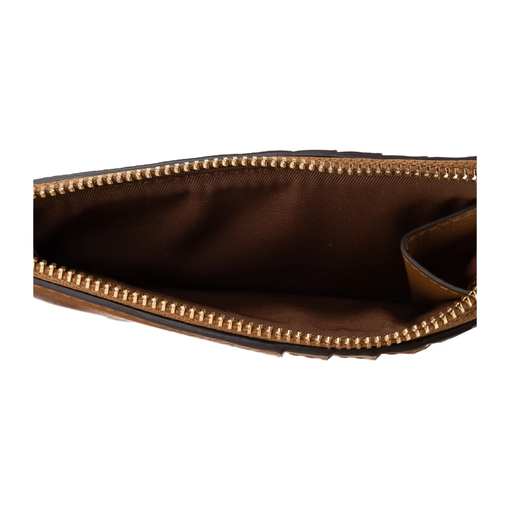 TORY BURCH Kaarthouder met logo Brown Dames
