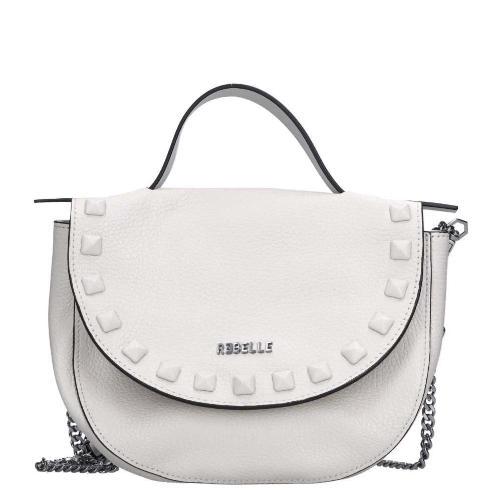 Rebelle Vrouw Grijs Tassen Dames, One Size, Leer, Leren Tas