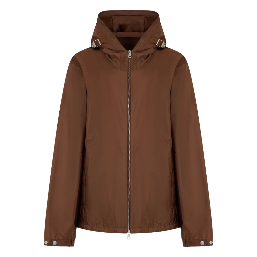 Moncler Men's Brown Remoray Hooded Windbreaker - Light Jackets - Xl - Jackets