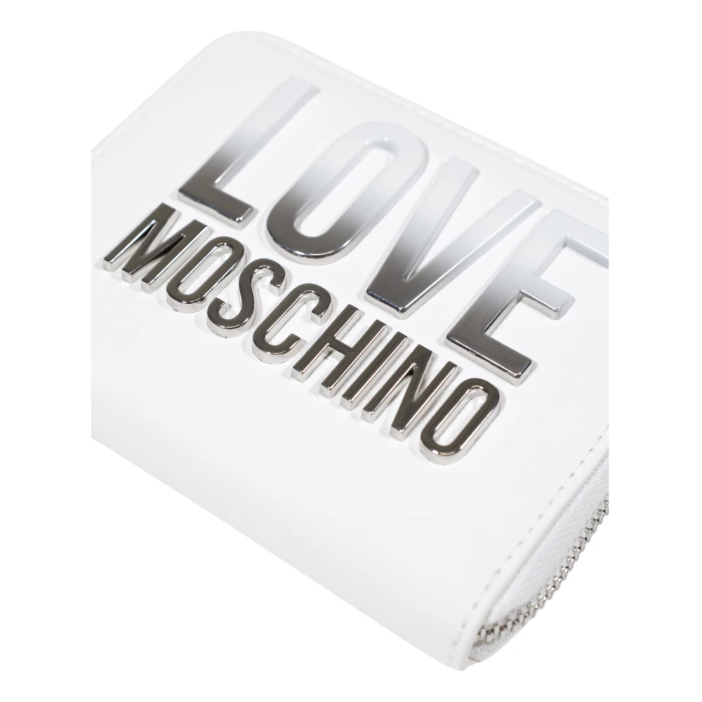 Love Moschino Lente Zomer Dames Middel Portemonnee White Dames