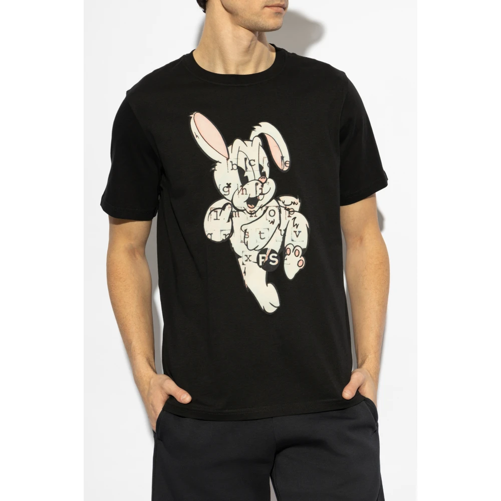 PS By Paul Smith T-shirt met print Black Heren
