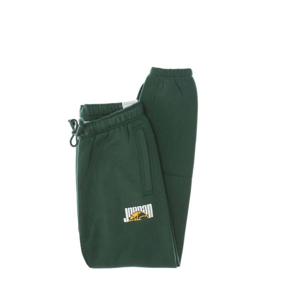 Jordan Sportieve Fleece Trainingsbroek Noble Groen Zwart Green Heren