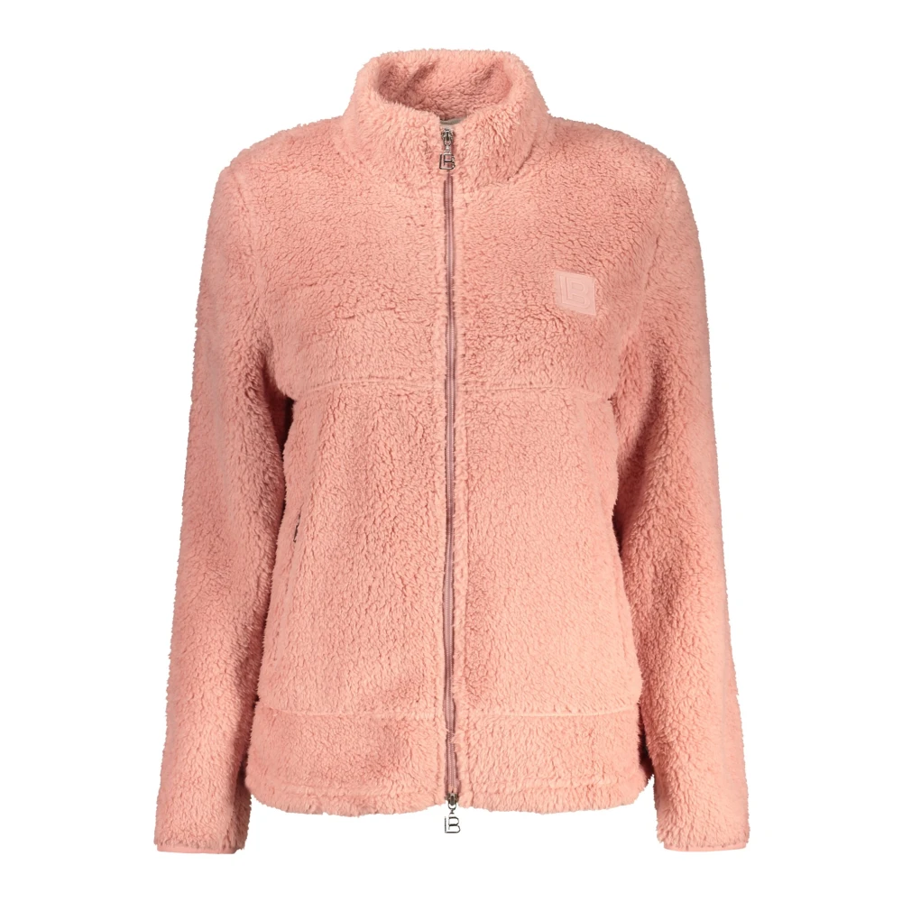 Laura Biagiotti Women's Pink Zip-Throughs, Xl, Long-Sleeved Sweatshirt