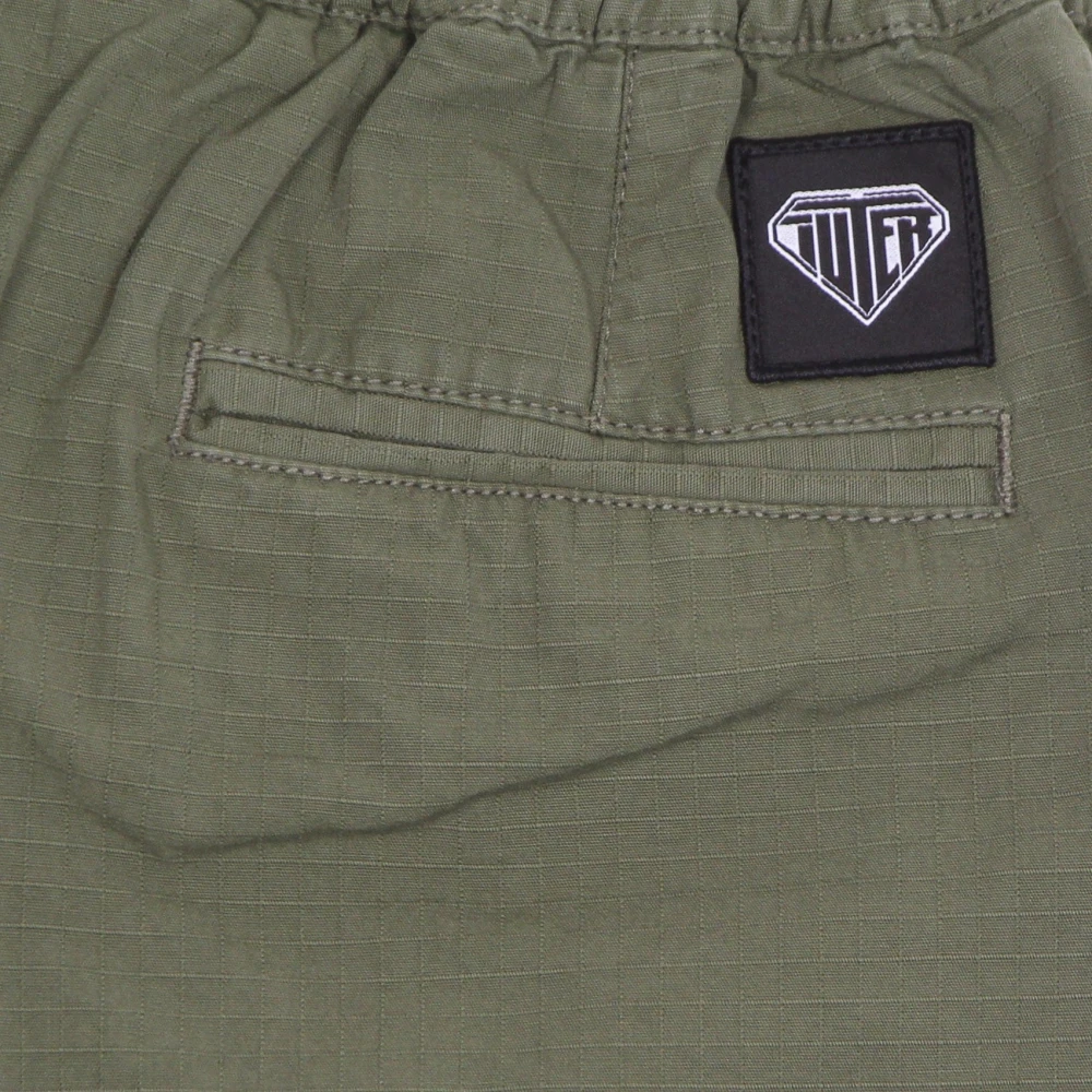 Iuter Ripstop Cargo Shorts met Zakken Green Heren