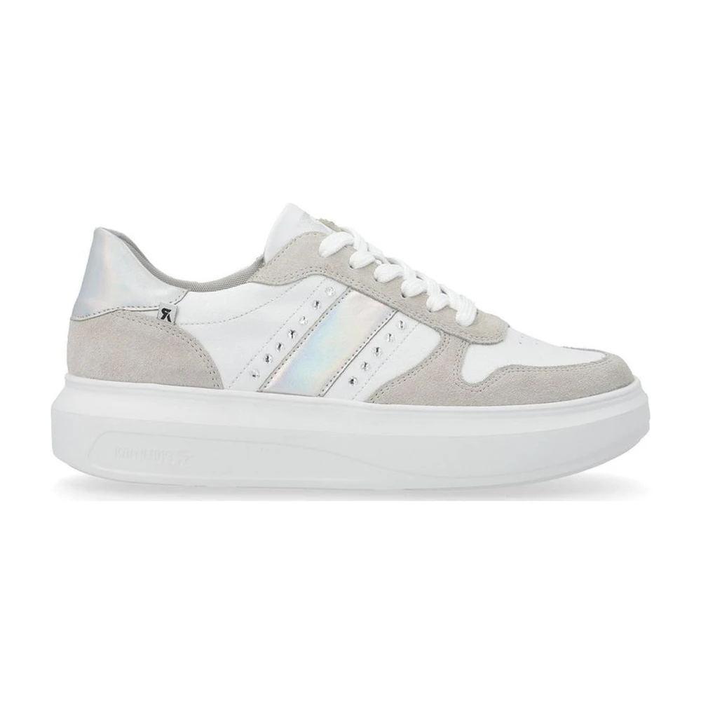 Rieker Women's Multicolor White Trainers - Sneakers - 4 Uk - Shoes