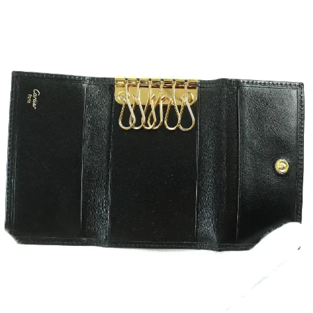 Cartier Vintage Pre-owned Leather key-holders Black Heren