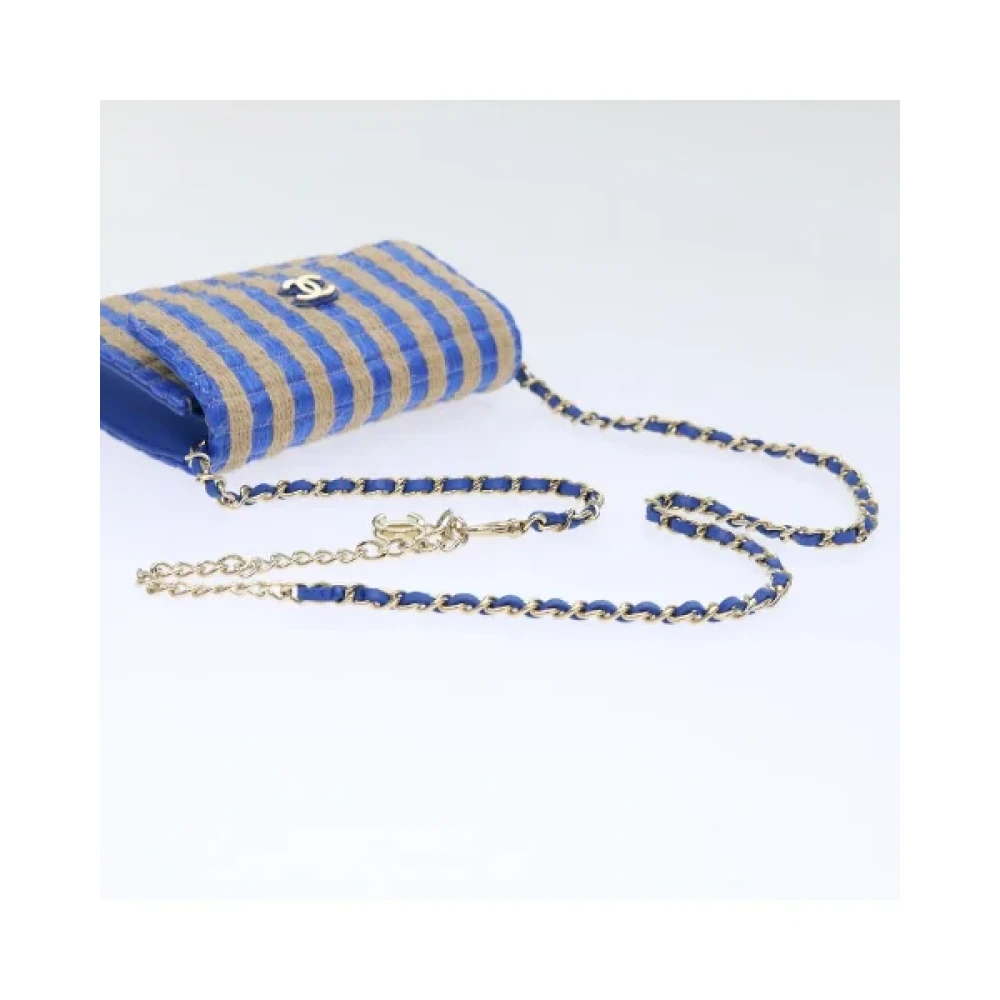 Chanel Vintage Pre-owned Canvas chanel-bags Blue Dames