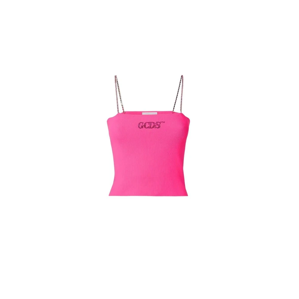 Gcds Stijlvolle Tank Tops Collectie Pink Dames