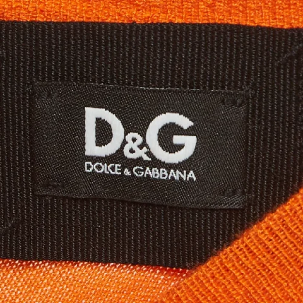 Dolce & Gabbana Pre-owned Knit tops Orange Dames
