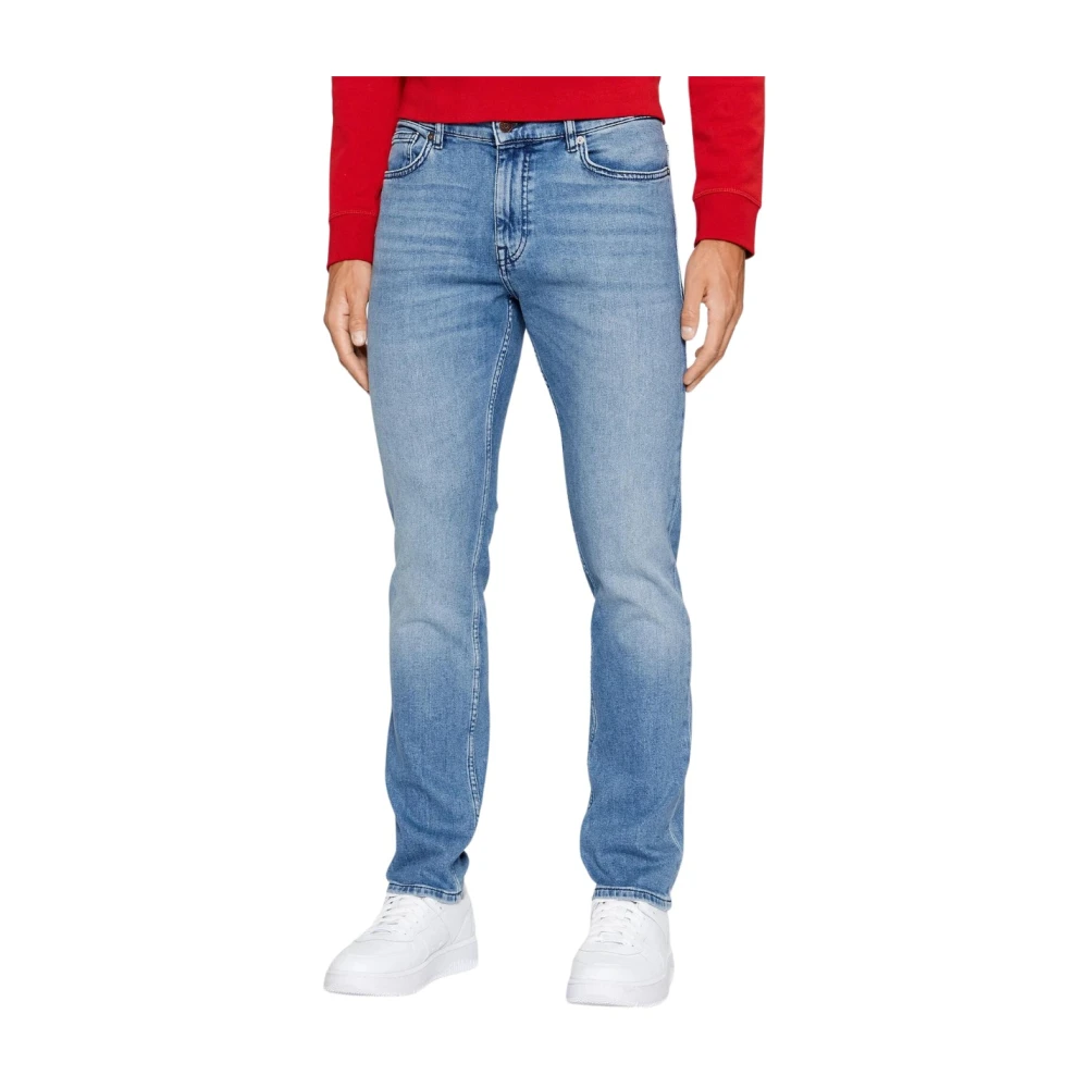 Hugo Boss Slim-fit Jeans voor Mannen Blue Heren