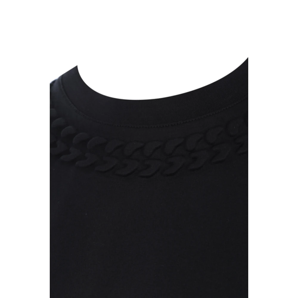 Givenchy Zwart Chain Print Slim Fit T-shirt van Black Dames