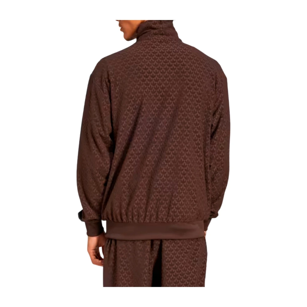 Adidas Retro Geometrische Casual Jas Brown Heren