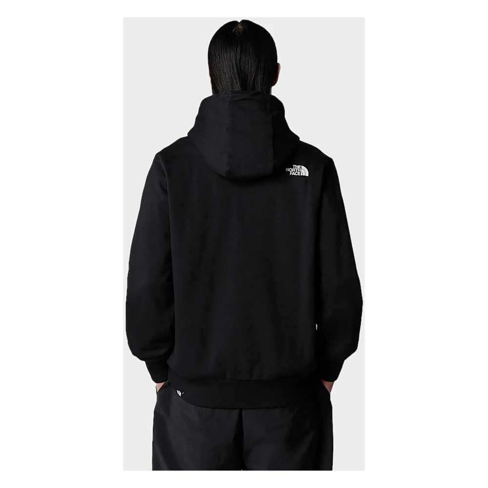 The North Face Eenvoudige Dome Volledige Rits Hoodie Black Heren