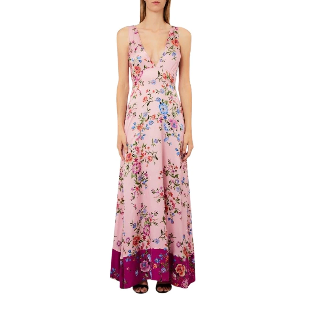 Liu Jo Women's Pink Maxi Dresses, L, Maxi Dress