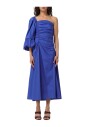 robe-midi-bleu-royal-a-une-epaule